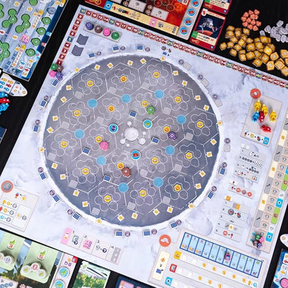 Shackleton Base: A Journey to The Moon Board Game - Sci-Fi Strategy Game of Space Exploration Fun for Family Kids &amp Adults Ages 14+ 1-4 Players 60-120 Minute Playtime