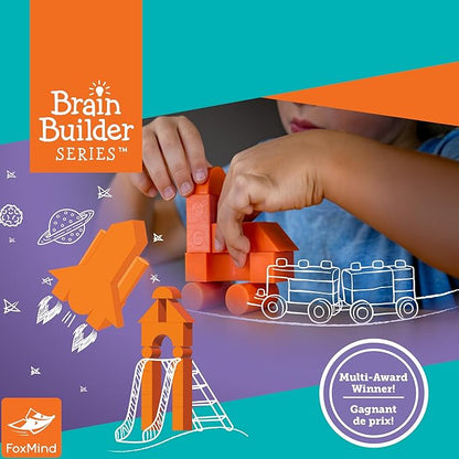 FoxMind Games: Equilibrio Spatial Logic and Dexterity Game Build Gravity Defying Structures 60 Smart Puzzles to Work Through 6 Levels of Complexity Develops STEM Skills 1+ Players for Ages 5+
