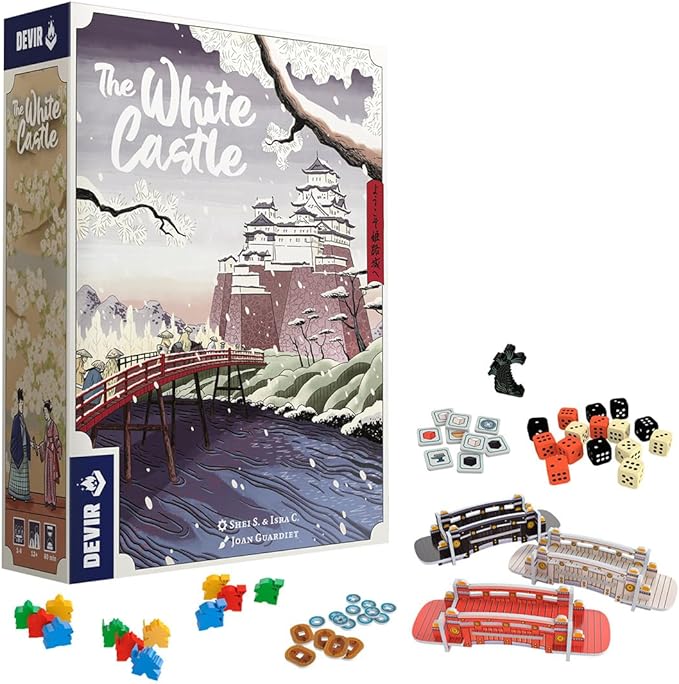 Devir - The White Castle Board Game – Strategic Eurogame with Worker Placement Dice Placement &amp Resource Management for Teens and Adults Ages 12+ 1–4 Players 85 Playtime Multilanguage