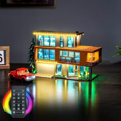 Light kit Compatible with Lego Twilight The Cullen House - No Model Only Light LED Lighting Accessories Compatible with Lego The Twilight Zone. Karen's House 21354 (RC Version)
