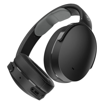 Skullcandy Hesh ANC Wireless Over-Ear Bluetooth Headphones, Active Noise Cancelling, Up to 22 Hrs Battery, Foldable Lightweight Design, Microphone for iPhone Android - True Black