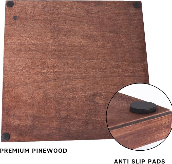 GSE Games &amp Sports Expert 1-4 Player Wooden Shut The Box Dice Board Game with 8 Dice. 4-Way 10 Numbered Shut The Box Set of Popular English Pub Board Game - Walnut