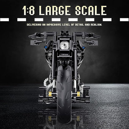 1:8 Motorcycle Building Set for Adults Building Blocks for Adults Collectible Toy for 14 15 16+ Years Old Boys Teenage Boys Gifts on Birthday(579PCS)