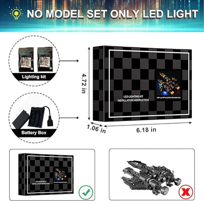 LED Light Kit for Lego 10355 Blacktron Renegade Building Set Compatible with Lego 10355 Building Blocks Model(Not Include Blocks Set)