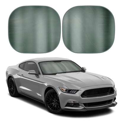 BDK 2PC Charcoal Gray Car Windshield Sun Shade – Sun Visor & Sunshade for Car Windshield – UV Rays Interior Protection - Easy Setup & Keeps Your Vehicle Cool – SUV & Truck Accessories - 31.75 x 28.75