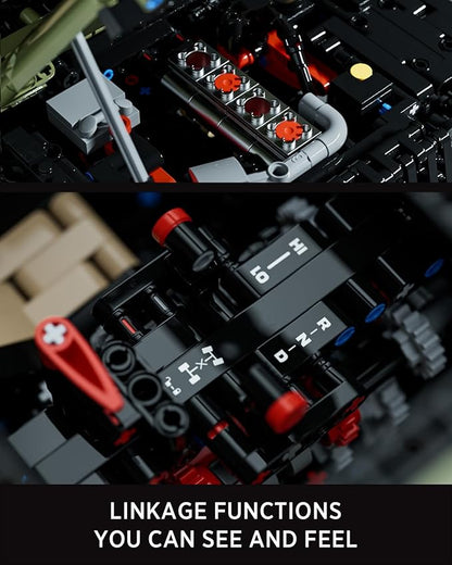 Nifeliz Willis 4x4 Off-Road Car Building Set Military-Style Vehicle Model Set for Adults Ideal Gift for Off-Road Lovers to Display and Collect (2899 PCS NF10324