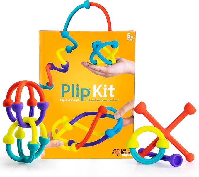 Fat Brain Toys Plip Kit Building Toys for Creative Play Creative Construction Play Set Kids Toys Ages 5 to 12