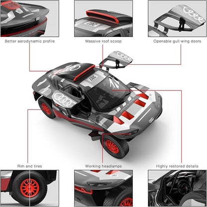 RASTAR Remote Control Car 1/14 Audi RS Q e-Tron E2 Rally Off-Road RC Sports Race Car Audi Toy Vehicle for Kids