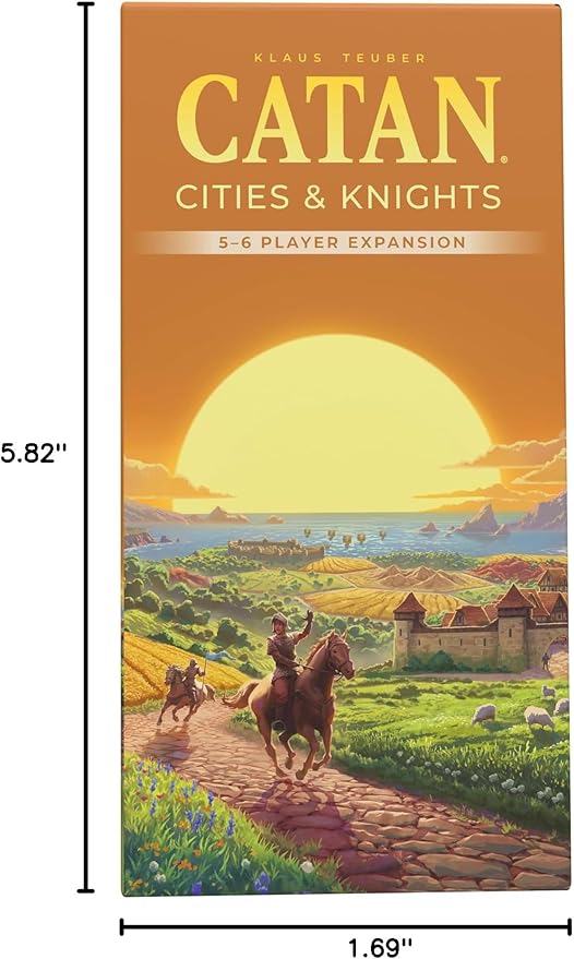 CATAN Cities &amp Knights 5-6 Player Board Game Extension (6th Edition) Add More Players Strategy Game for Kids &amp Adults Ages 12+ 3-6 Players 90-120 Minute Playtime Made by Catan Studio
