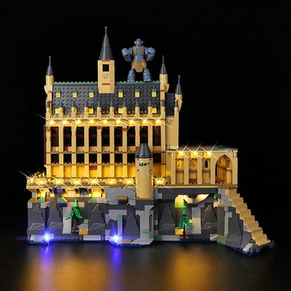 Kyglaring LED Light Kit Compatible with Lego Hogwarts Castle The Great Hall 76435 Building Blocks Upgraded Lighting Accessories for 76435 Model Set Lights Only (Model Not Included) Classic Version