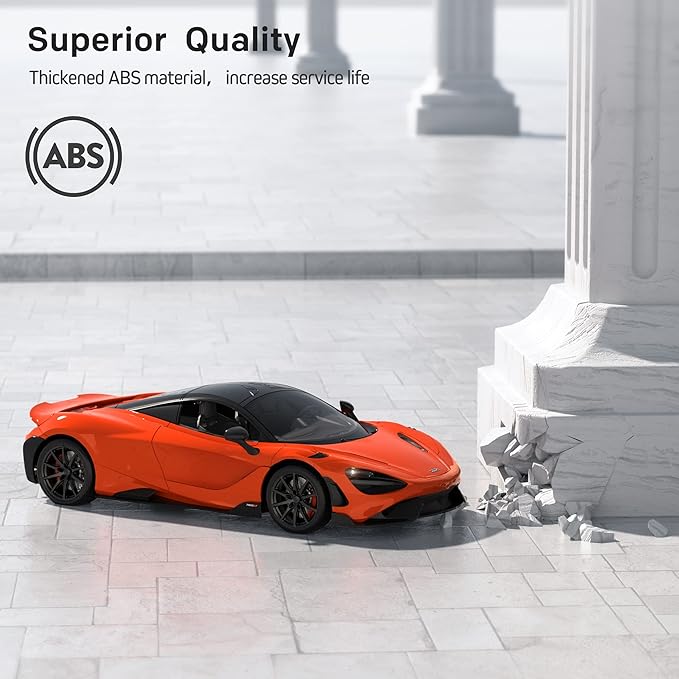 MIEBELY Remote Control Car McLaren Rc Cars Officially Licensed 1/12 Scale 7.4V 900mAh Toy Car with 12km/h Fast Model Car Headlight for Adults Kids Boys Age 6-12 Year Birthday Ideas Gift Orange