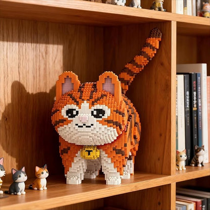 Orange Cat Micro Mini Building Block Sets for Adults No Compatible with Lego 6470PCS Pet Building Toys for Home &amp Office Decor MOC 3D Creative Model Gifts for Christmas