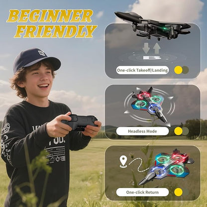4DRC RC Planes Remote Control Airplanes for Kids Foam Remote Control Planes for Kids Adults Beginners Remote Control Helicopter Fighter Jet Drones for Kids Adults 360° Flip Easy to Fly