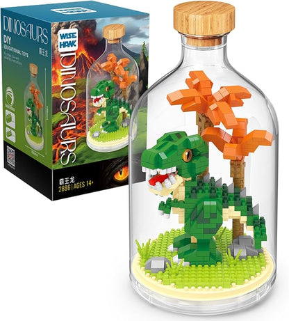 Creative Dinosaur Toy Building SetAdult Mini Animal Friend SetParty Favors Gift for Friends Dinosaur Lover Office Home Decor Building Block KitsNew Year Easter Birthday Gift for Family