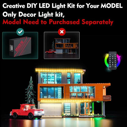 Light kit Compatible with Lego Twilight The Cullen House - No Model Only Light LED Lighting Accessories Compatible with Lego The Twilight Zone. Karen's House 21354 (RC Version)