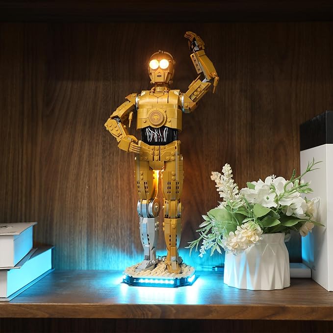 BRIKSMAX Light Kit for Lego C-3PO -Led Lighting Compatible with Lego Star Wars 75398 Building Set- Not Included Lego Set
