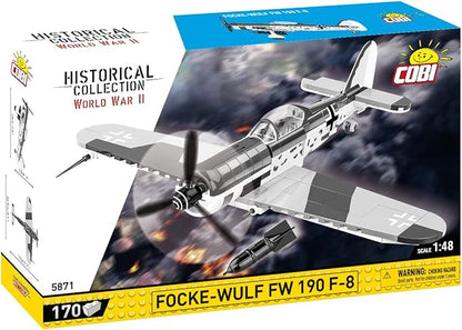 COBI Historical Collection WWII Focke-Wulf Fw 190 F-8 Aircraft Building Set 170 Pieces