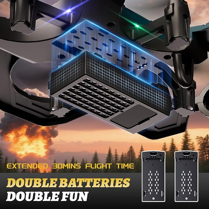 4DRC Foam RC Plane for Adults Kids Remote Control Airplane Toys for Boys Kids Adults Beginners RC Planes Fighter Jet Helicopter Drones for Kids Adults 360° Flip Easy to Fly