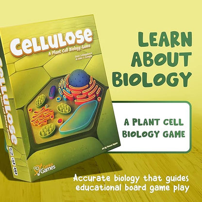 Cellulose: A Plant Cell Biology Game | Mensa Recommended Strategic &amp Entertaining Game to Learn Photosynthesis DNA &amp Biochemistry | Educational STEM Board Game for Families Students &amp Te