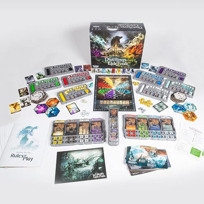 Dwellings of Eldervale Board Game – Standard Edition | Strategy Adventure and Fantasy for 1-5 Players | Ages 14+