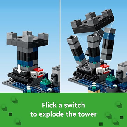 LEGO Minecraft The Deep Dark Battle Set 21246 Biome Adventure Toy Ancient City with Warden Figure Exploding Tower &amp Treasure Chest for Kids Ages 8 Plus