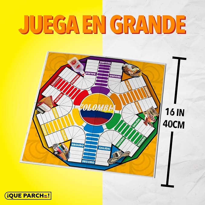 PARQUES MAGNÉTICO Colombiano para 2 a 6 Jugadores Colombian Parques Board Game Parcheesi Board Game Juegos De Mesa para Adultos Productos Colombianos Colombia