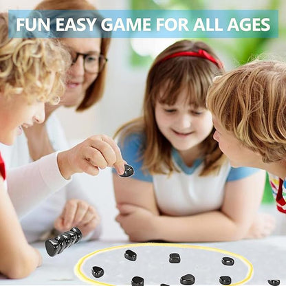 Magnet Game with 32 Stones Magnetic Chess Game with String for Family &amp Party &amp Travel &amp Camping Puzzle Strategy Games