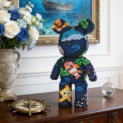 Ocean Bear Building Blocks (7000 PCS) Creative Animal Brick Set for Kids &amp Adults Micro Building Blocks Teddy Blocks Children Toys for Christmas Halloween Anniversary