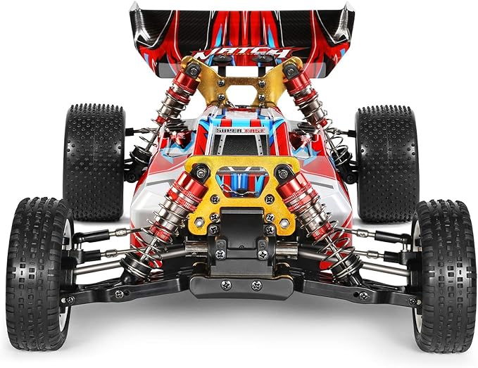 GoolRC WLtoys 104001 RC Car 1:10 Scale 2.4GHz 4WD High Speed Racing Buggy Aluminum Alloy Chassis Zinc Alloy Gear 1 Battery