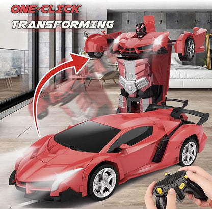 Transform Remote Control Car Toy for Kids 4 5 6 7 8 Remote Control Car for Boys 4-7 Transform Cars for Boys 4-6 Toy Car 5 Year Old Boy Toys for 3 4 5 6 7 8 9 10 11 12 Years Old Boy