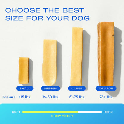Native Pet Yak Cheese Himalayan Dog Chews - Long Lasting Dental Sticks for Medium Breeds – 100% All Natural Himalayan Yak Chews for Medium Dogs – Cheese Bone for Aggressive Chewers - 3 Per Pack