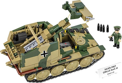 COBI Historical Collection WWII STURMPANZER 38(t) Grille Ausf. M Building Set 720 Pieces