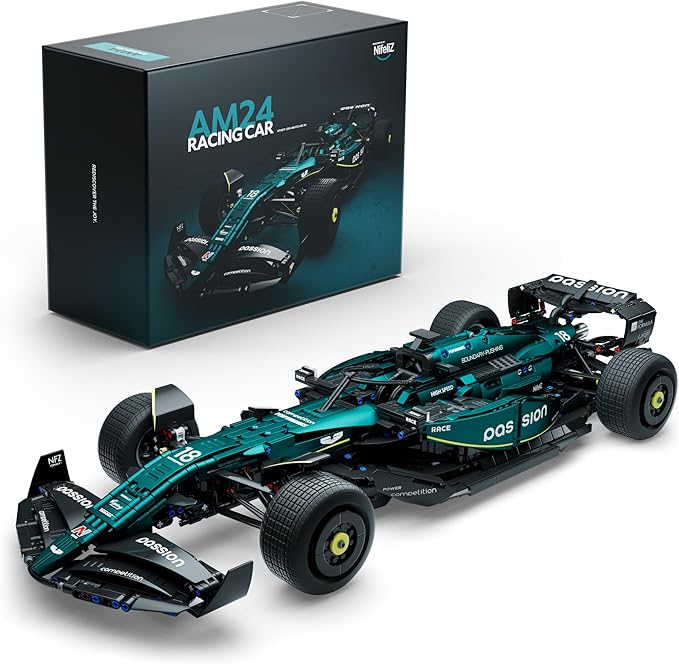 Nifeliz AM24 Formula 1 Racing Car Building Set 1:8 Scale Collectible Set for Adults Authentically Detailed Build and Display Model for Home or Office Décor (2351PCS NF10279)