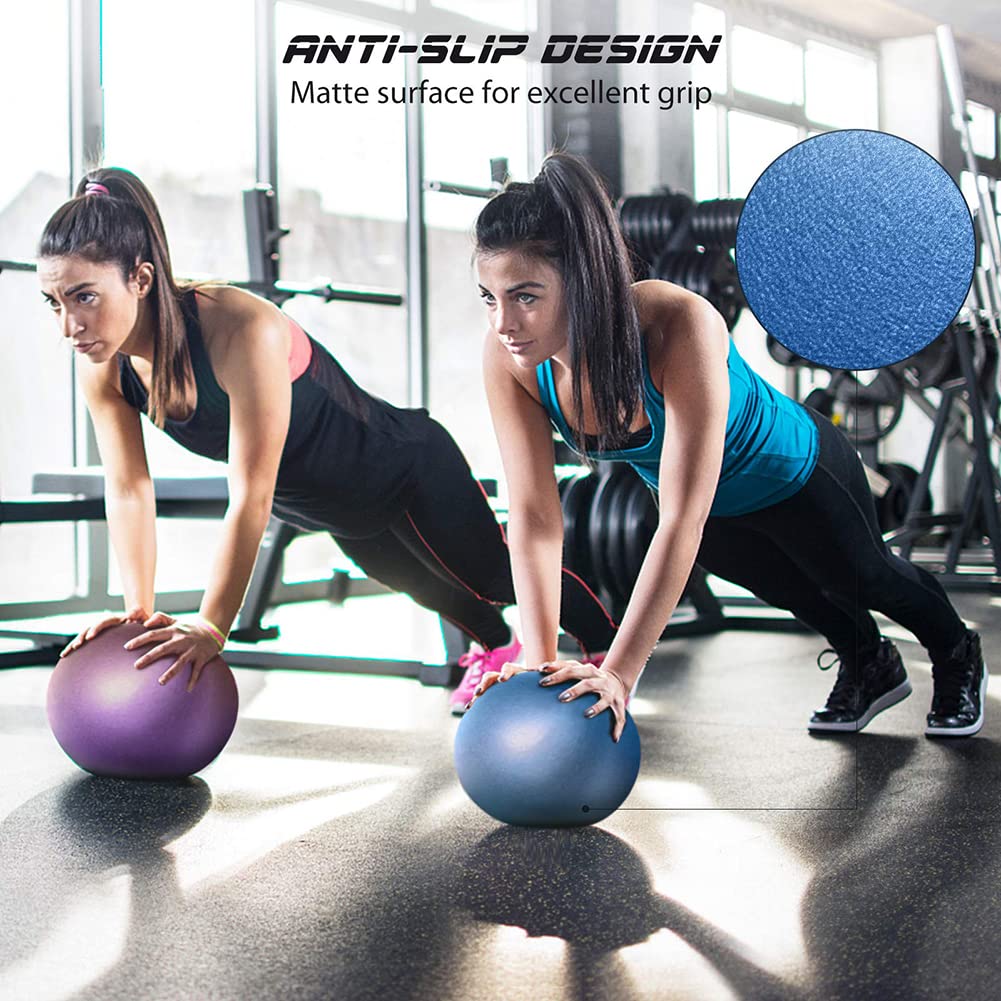 9 Inch Exercise Pilates Ball Mini Exercise Barre Ball for Yoga,Stability Exercise Training Gym Anti Burst and Slip Resistant Balls Physical Therapy Improves Balance, Core Strength