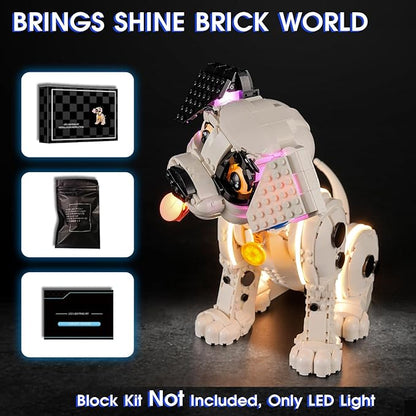Vaodest Led Light for Lego 43269 101 Dalmatians Puppy ModelDesign and Configuration Compatible with Model 43269(Led Light Only Not Building Block Kit)
