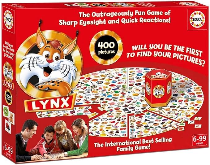 Educa Lynx 400 Images Observation &amp Attention Game - Family Game for Age 6+