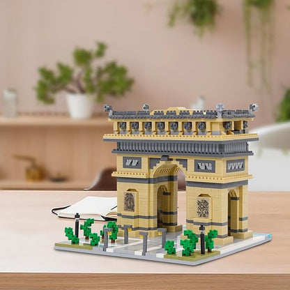Building Blocks Set Arc De Triomphe Model Micro Building Blocks 2020 PCS Famous Architecture Building Kit Gifts for Kids and Adult
