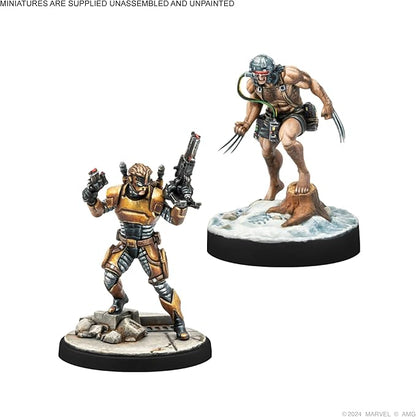 Marvel: Crisis Protocol Weapon X &amp Maverick Character Pack - Tabletop Superhero Game Ages 14+ 2 Players 90 Minute Playtime Made by Atomic Mass Games