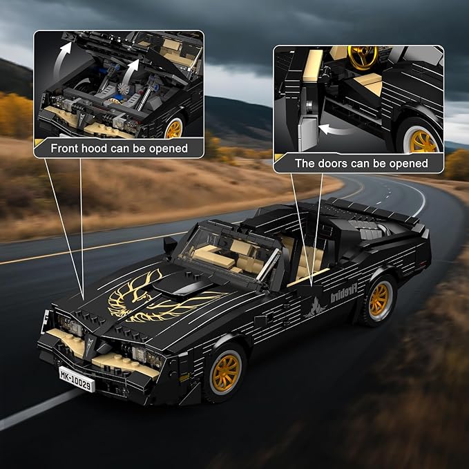 Mould King Classic Supercar Building Set MOC Sport Car Building Blocks Set Home Decoration Model Car Kit Collectible Construction Toys Gift for Teen Adults(1557 PCS)