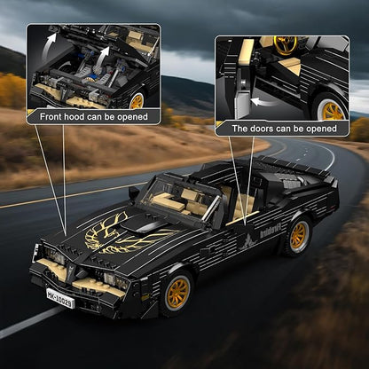 Mould King Classic Supercar Building Set MOC Sport Car Building Blocks Set Home Decoration Model Car Kit Collectible Construction Toys Gift for Teen Adults(1557 PCS)