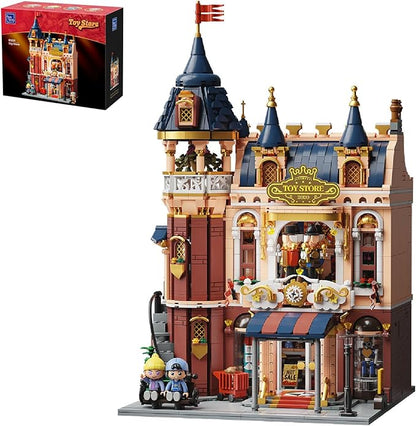 PANTASY Toy Shop Building Set for Adults Nostalgic Modular Building with Detailed Facade &amp Interior Decoration Creative Architecture Building Toy for Building Block and Design Lovers