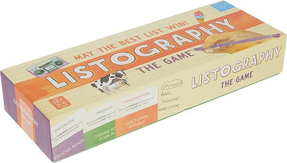 Listography: The Game: May The Best List Win! (Board Games Games for Adults Adult Board Games)