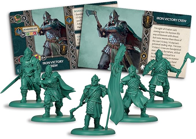 A Song of Ice and Fire Tabletop Miniatures Iron Victory Crew Unit Box (Multilingual Edition) Strategy Game for Adults Ages 14+ 2+ Players 45-60 Minute Playtime Made by CMON