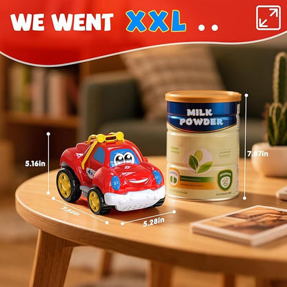 Toddler Remote Control Car Pickup Truck Toy for Kid Cartoon RC Vehicle for Toddlers 1-3 Durable Construction for Boys &amp Girls