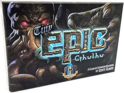 Tiny Epic Cthulhu Deluxe | Cooperative Strategy Board Game | Lovecraftian Horror with Madness Spinner | Adults &amp Teens | 1-4 Players Age 14+
