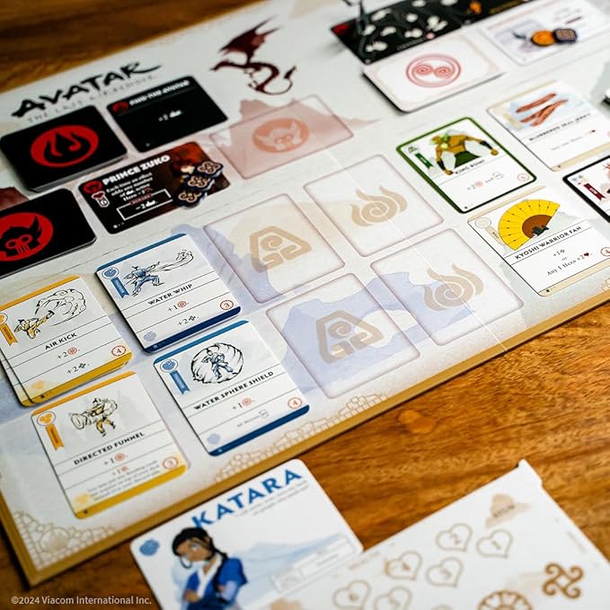 Avatar: The Last Airbender: Aang's Destiny Cooperative Deck Building Strategy Board Game Play as Aang Katara Appa &amp More Fun for Family Game Night Ages 10+ 2-4 Players 60 Minutes