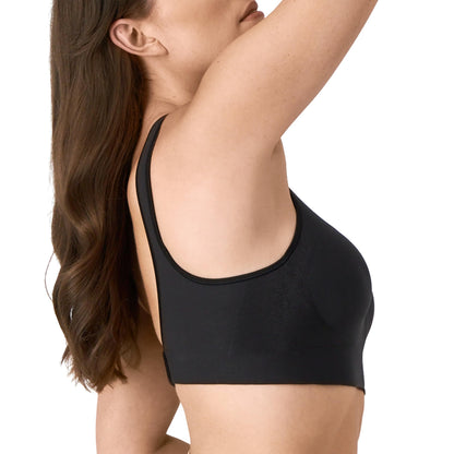 Bali Womens Comfort Revolution Wireless Bra, Comfortflex Fit Full-coverage Wirefree Bras, Black, Small US