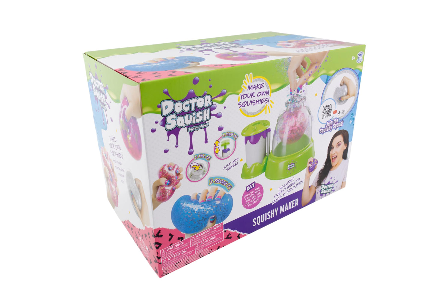 Doctor Squish Squishy Maker Station | DIY Make Your Squishies Kit | All Inclusive with Sparkles & Slime Powder | Ages 8 & Up