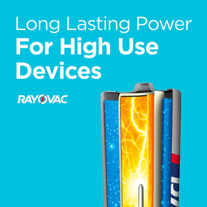 Rayovac AA Batteries, Double A Battery Alkaline, 72 Count