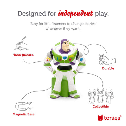 Tonies Buzz Lightyear Audio Toy Figurine from Disney and Pixar's Toy Story 2